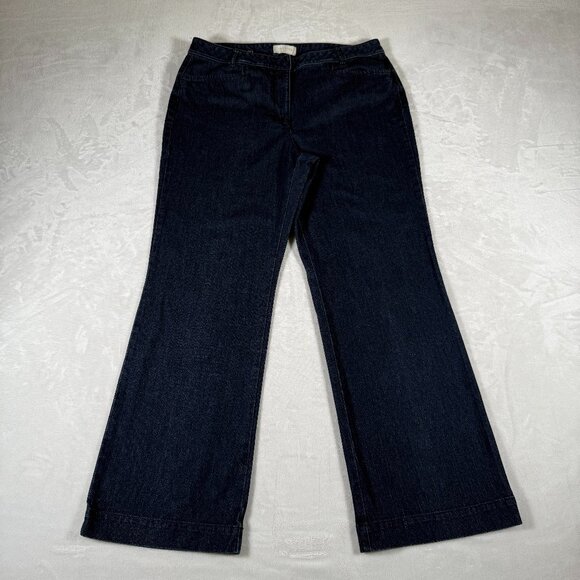 Talbots Denim - Talbots Heritage Jeans Women Size 16 33 Boot Cut High Rise Cotton Blend Denim